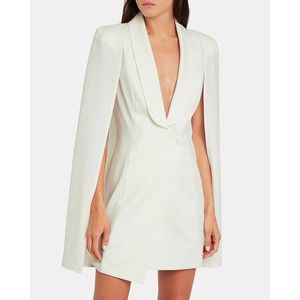 NWT Katie May Boss Lady Cape Dress Ivory Size S